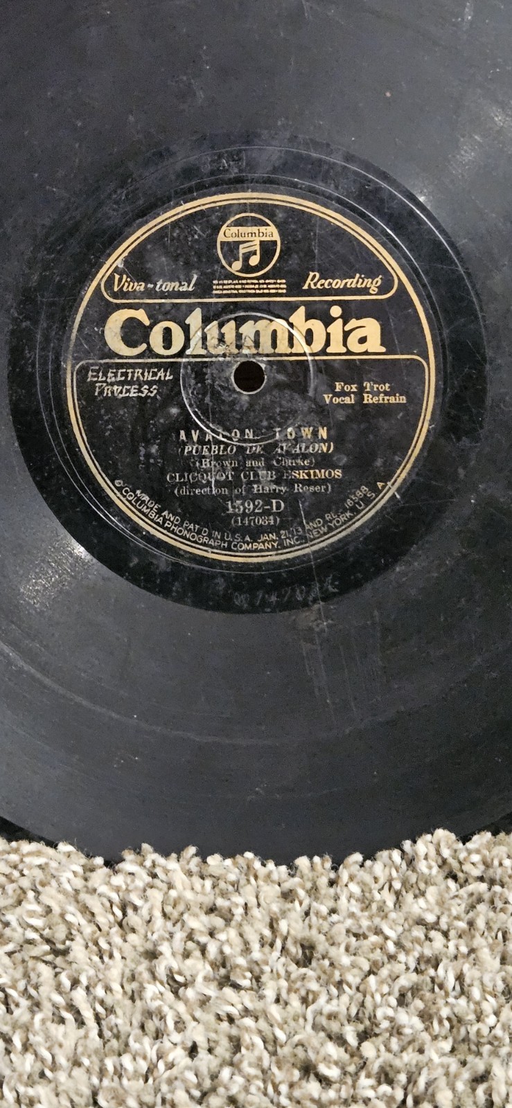 Harry Reser Come On Baby 78rpm 10 Record