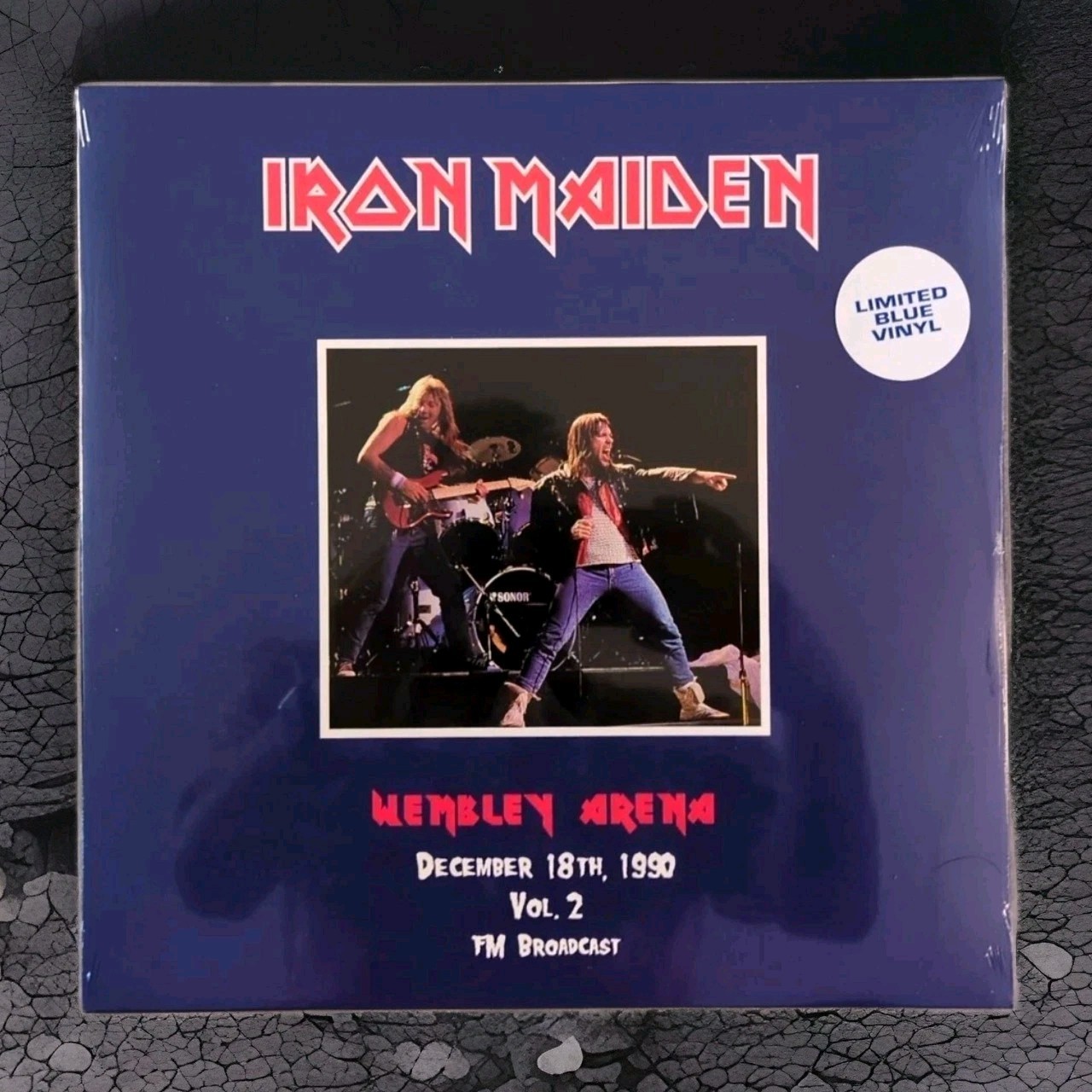 Iron Maiden Wembley Arena 1990 Volume 2 LP Limited Blue Vinyl Record Album