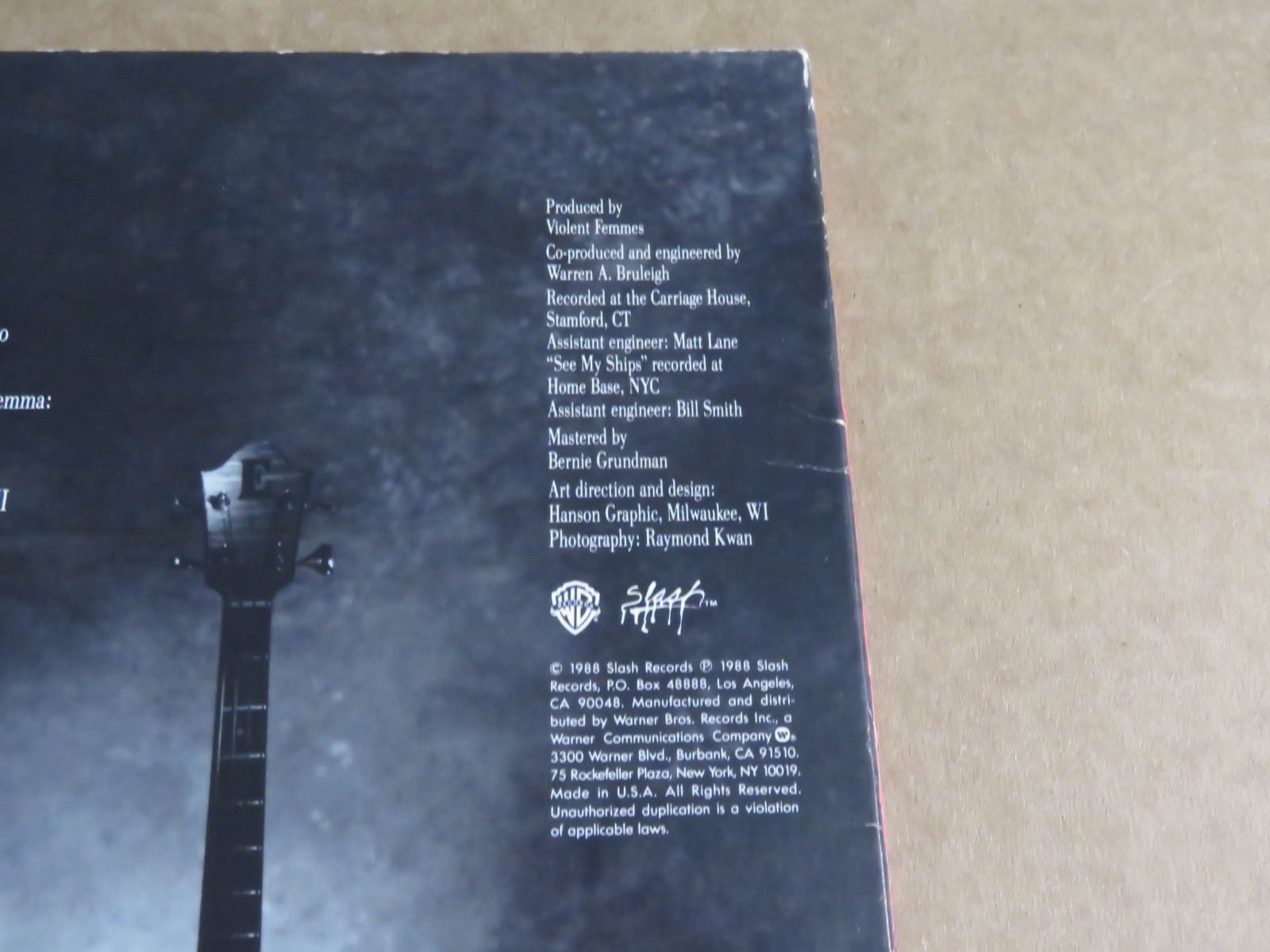 Violent Femmes: 3 LP Slash Records 1988 Promo