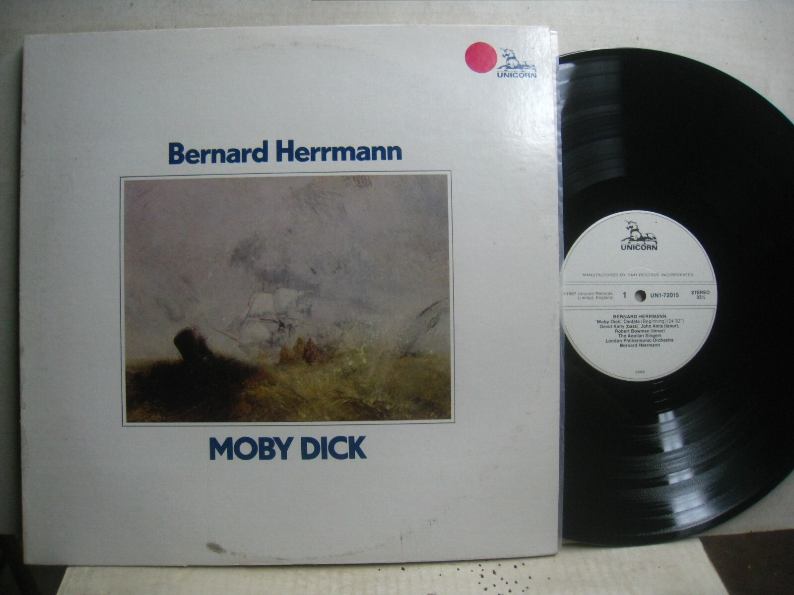 Bernard Herrmann Moby Dick, Comp & London Phil-Aeolian Singers *Unicorn UN 72051