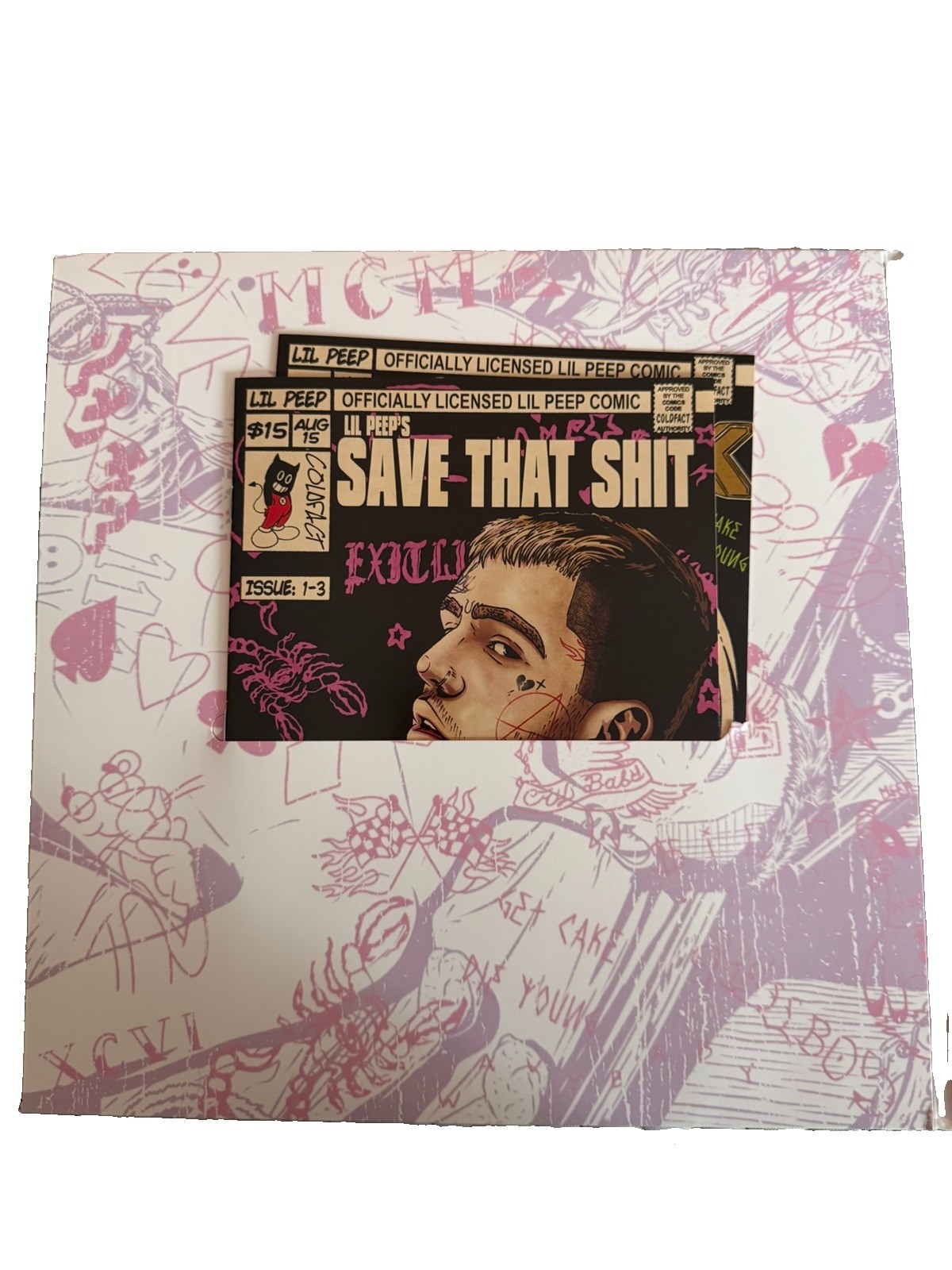 Lil Peep Come Over When You’re Sober 2024 AWAL 12″ Clear/Pink Picture Disc 2LP