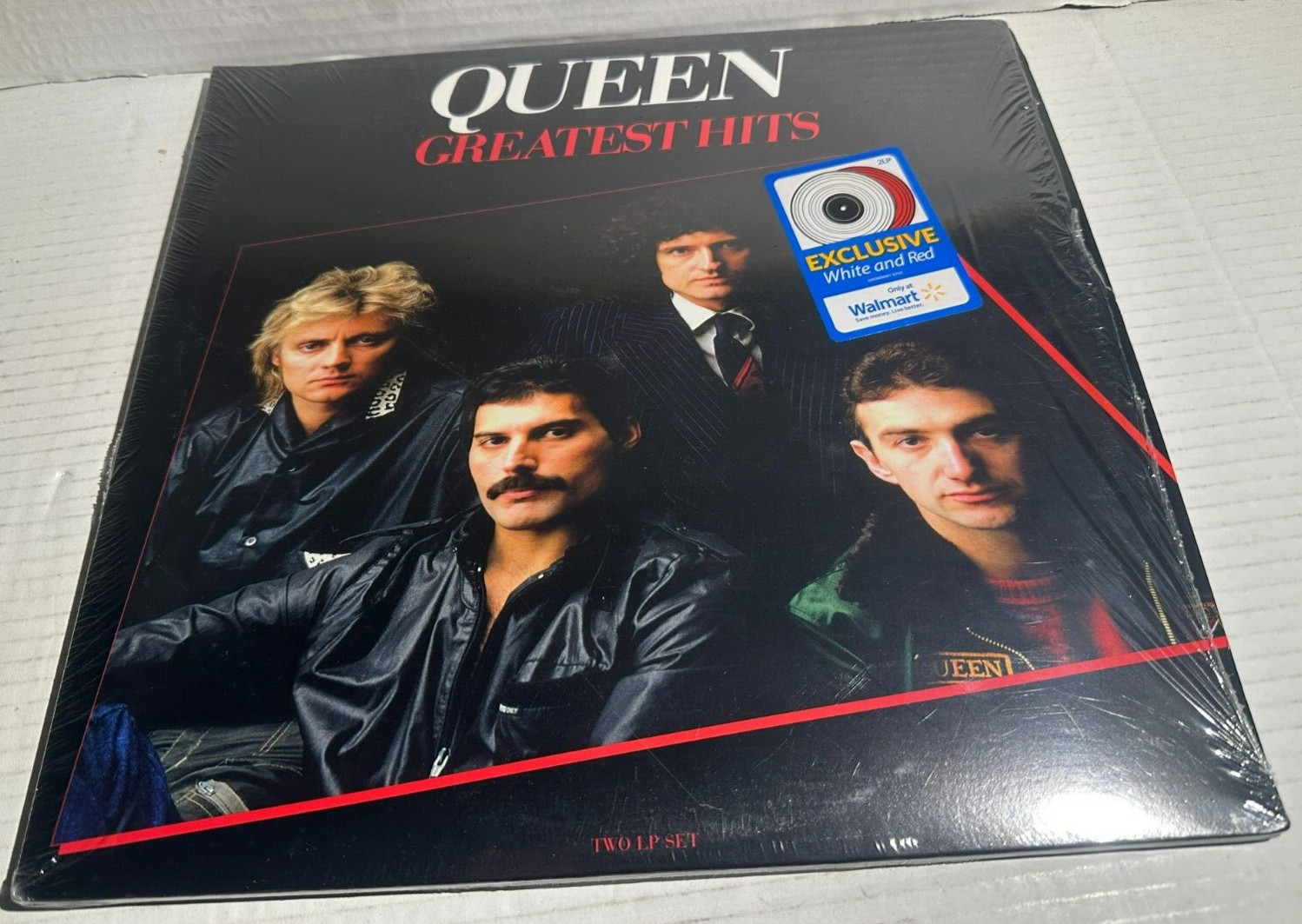 Queen Greatest Hits Vinyl 2-LP Set Walmart Exclusive White & Red Vinyl