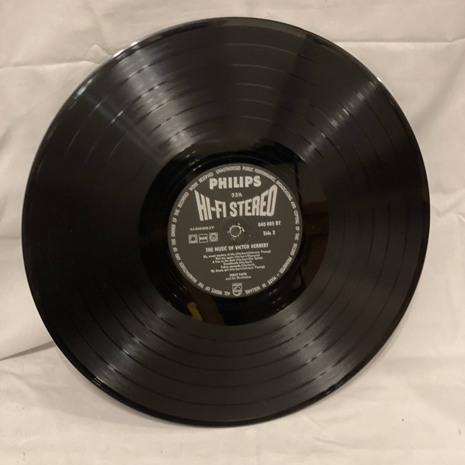 Percy Faith The Music Of Victor Herbert (Vinyl, 1959) Philips 840 005 BY VG+