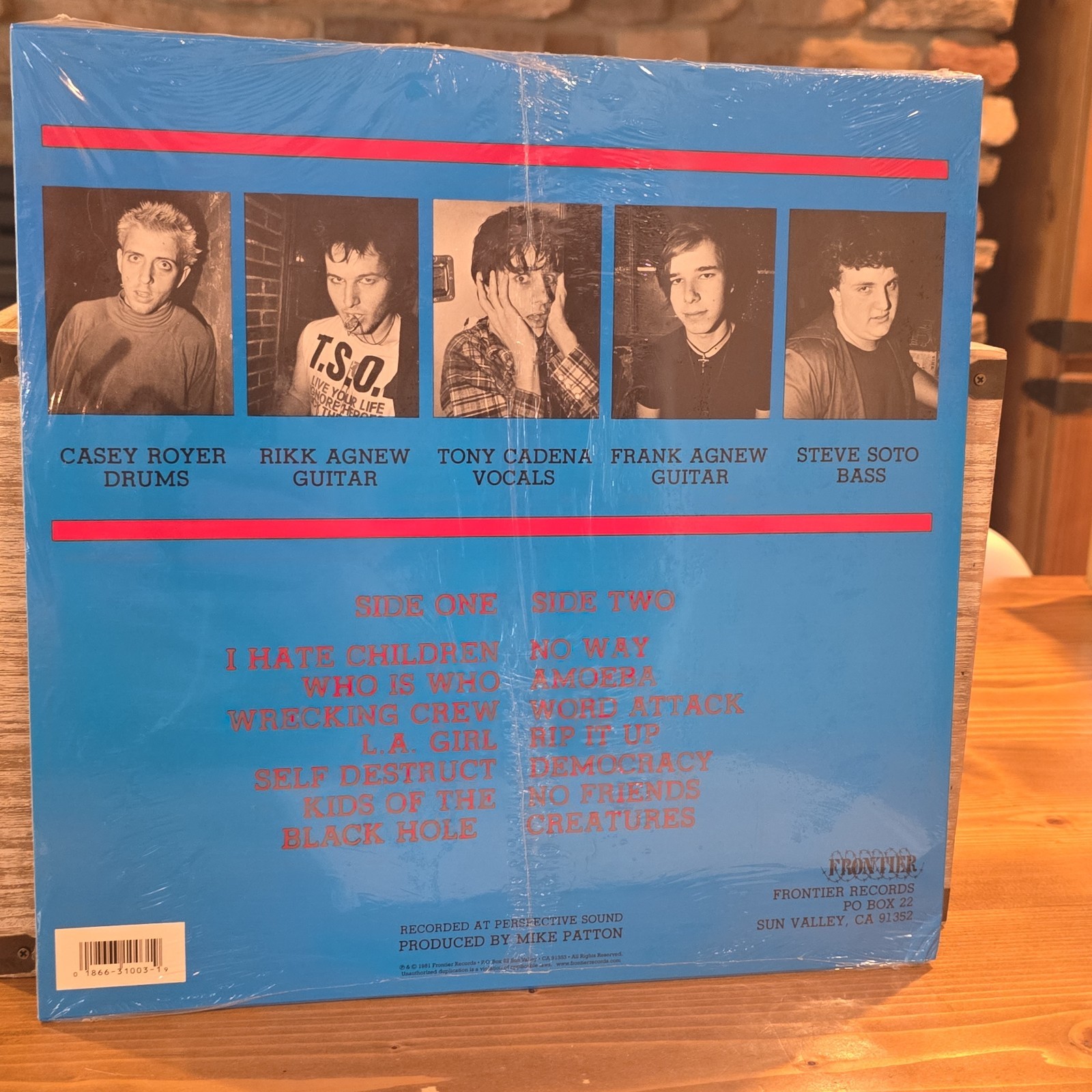 ADOLESCENTS Self Titled 2005 Repress Translucent Orange Vinyl LP NM/VG+ FLP1003