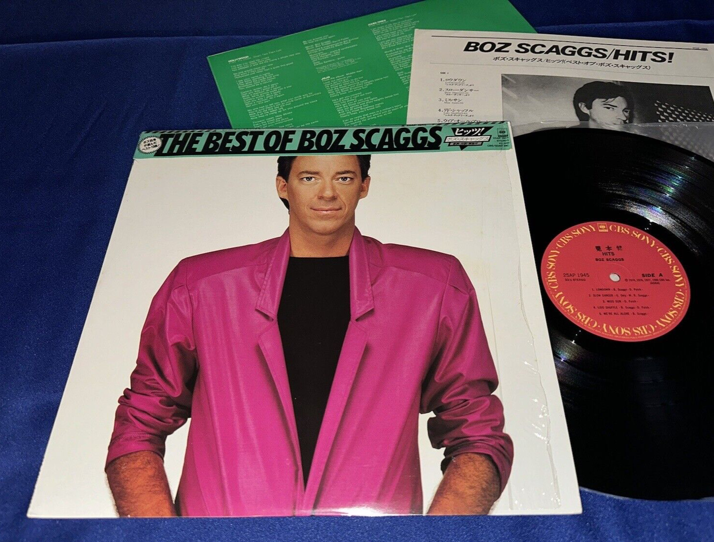 BOZ SCAGGS “HITS” PROMO Japan 1st Press in Shrink Obi Audiophile Top Shelf NM