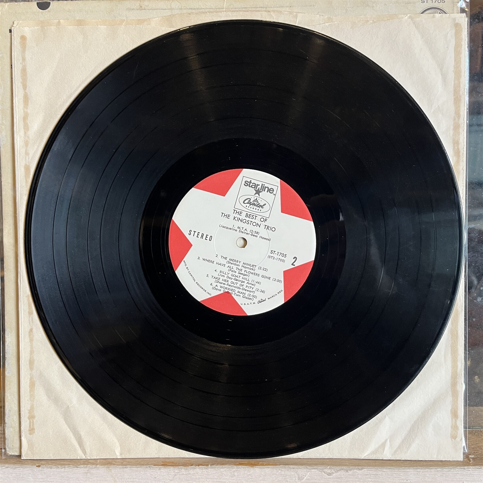 [FOLK/POP]~EXC LP~The KINGSTON TRIO~The Best Of The Kingston Trio~[1967~STARLINE