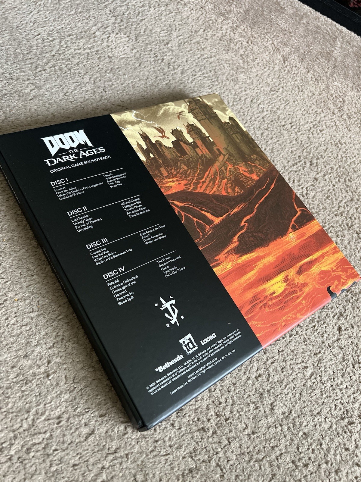 DOOM The Dark Ages Soundtrack Laced Exclusive Colored Vinyl 4xLP Boxed Set