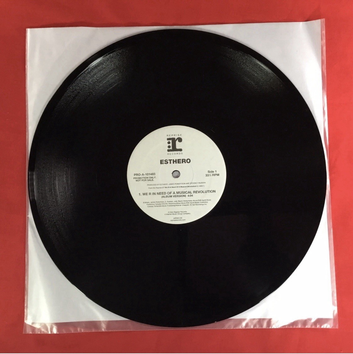 Esther’s, We R In Need Of A Musical Revolution, 12’ Vinyl Record