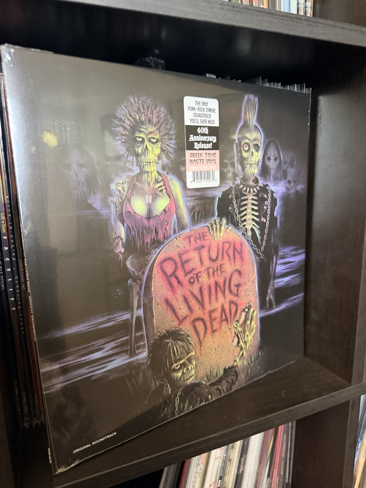 RETURN OF THE LIVING DEAD Soundtrack LE LP GREEN TOXIC WASTE Vinyl MINT Sealed