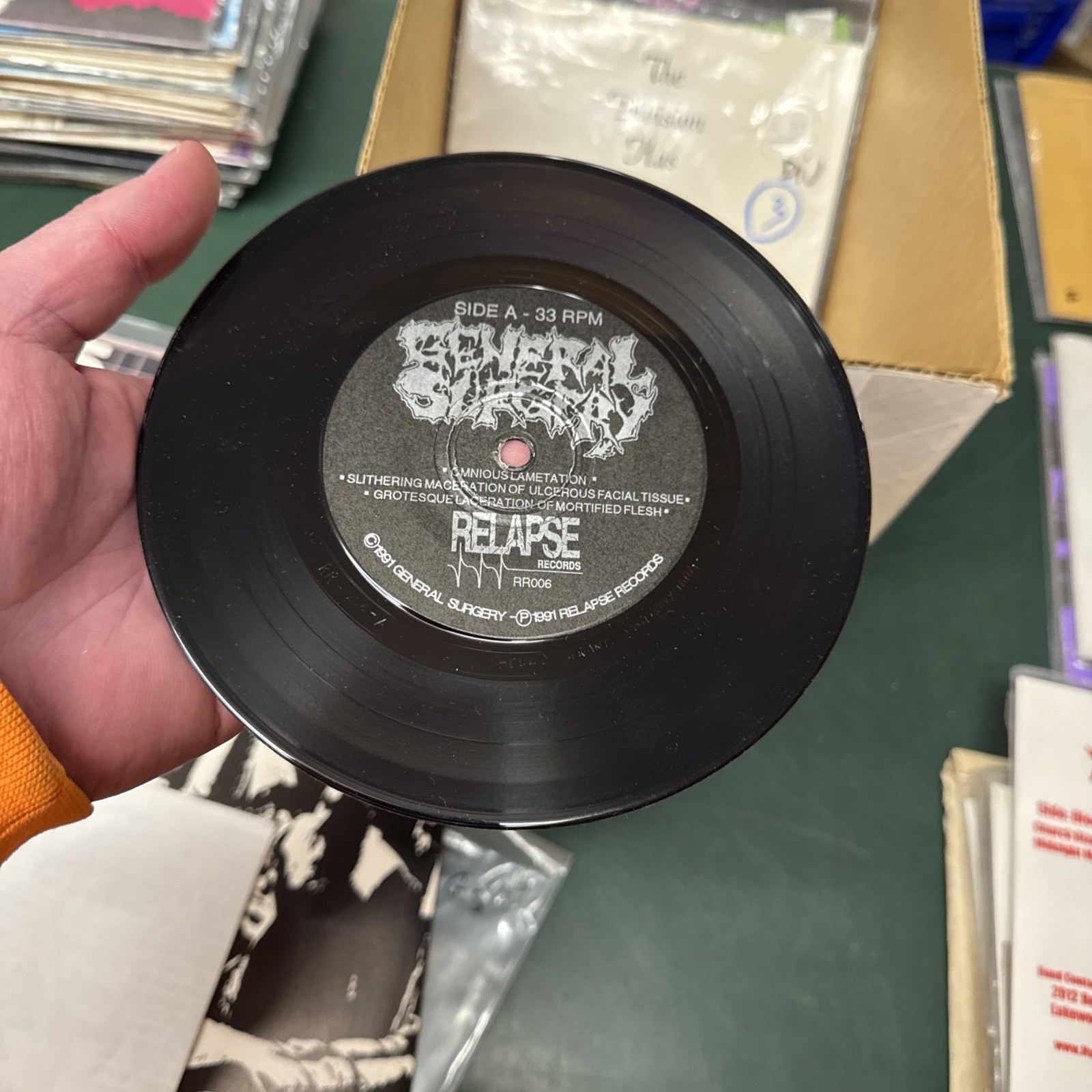General Surgery – Necrology EP 1991 Relapse Records – RR-006