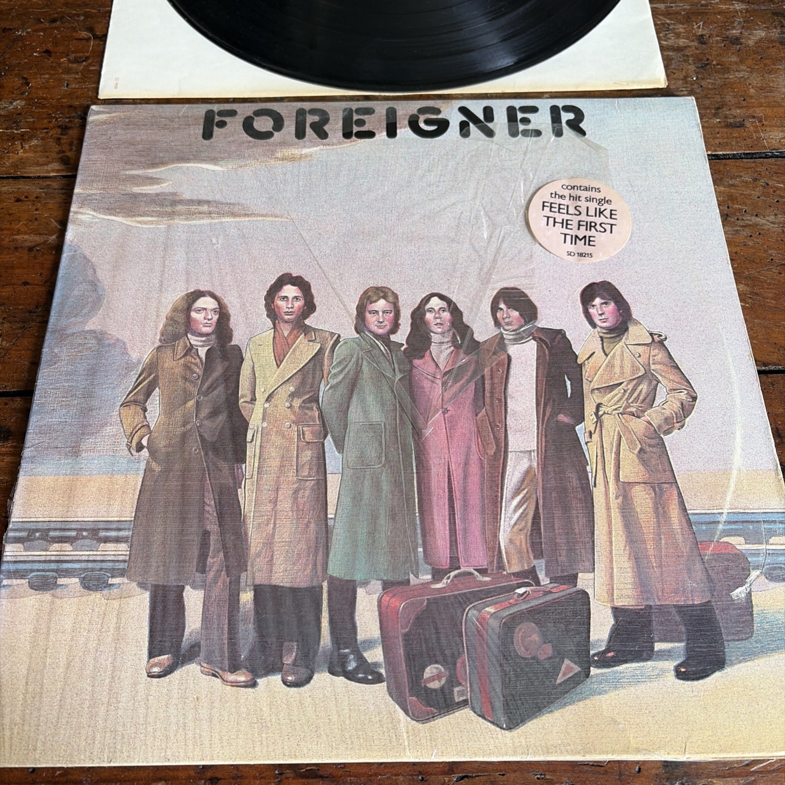 Foreigner S/T Self Titled LP 1977 Atlantic SD 19109 Shrink w/ Hype VG+ Vinyl