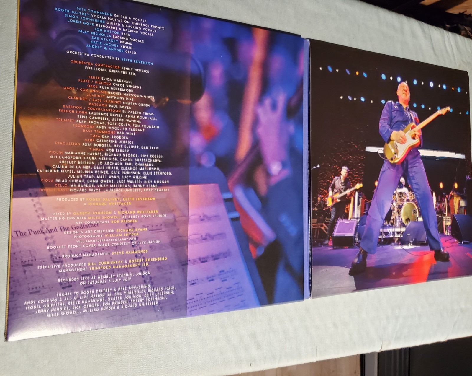 The Who – With Orchestra Live At Wembley – 3LP W/ INSERT RED, ORANGE & YELLOW 20