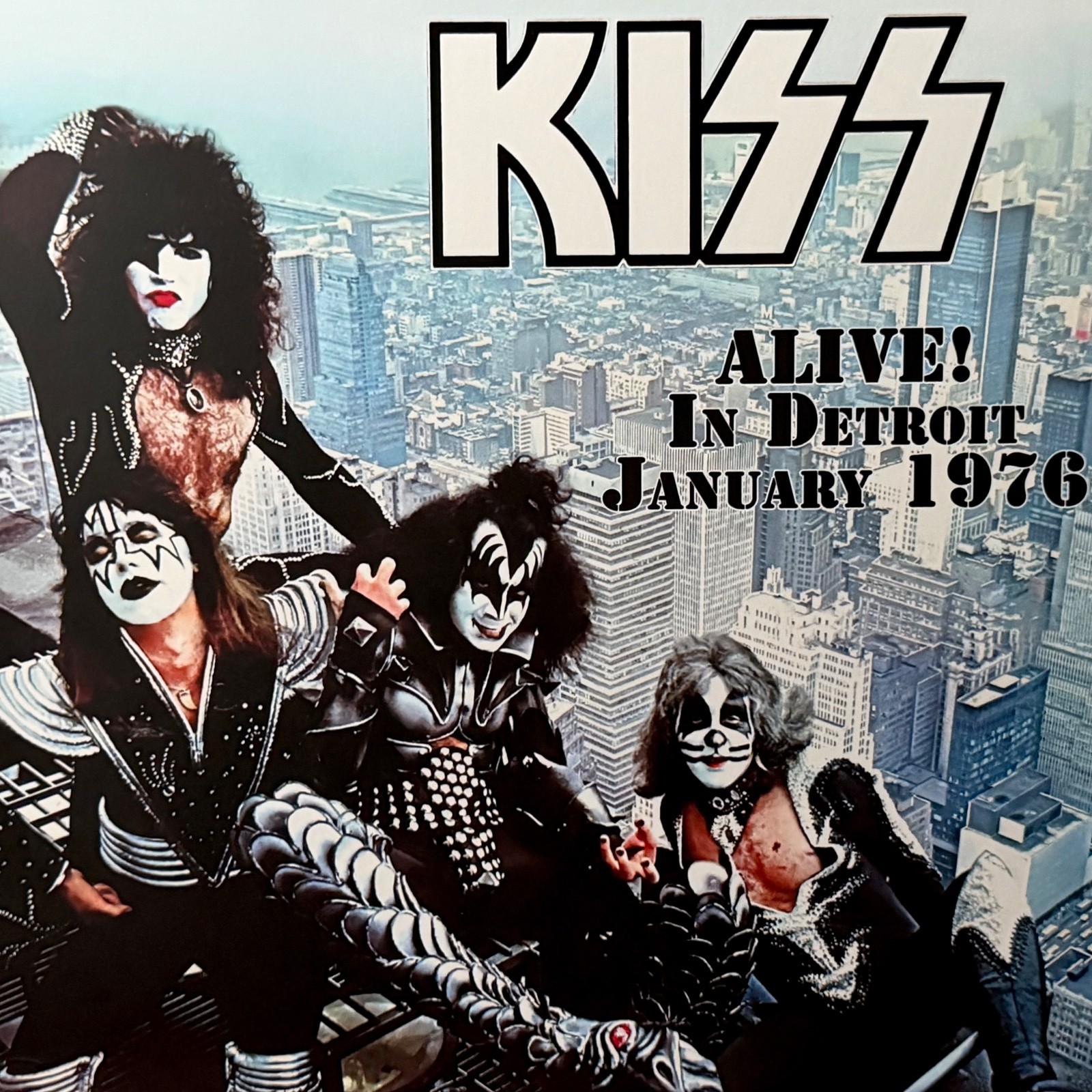 KISS Alive in Detroit January 1976 2 LP Blue Vinyl Soundboard NEW