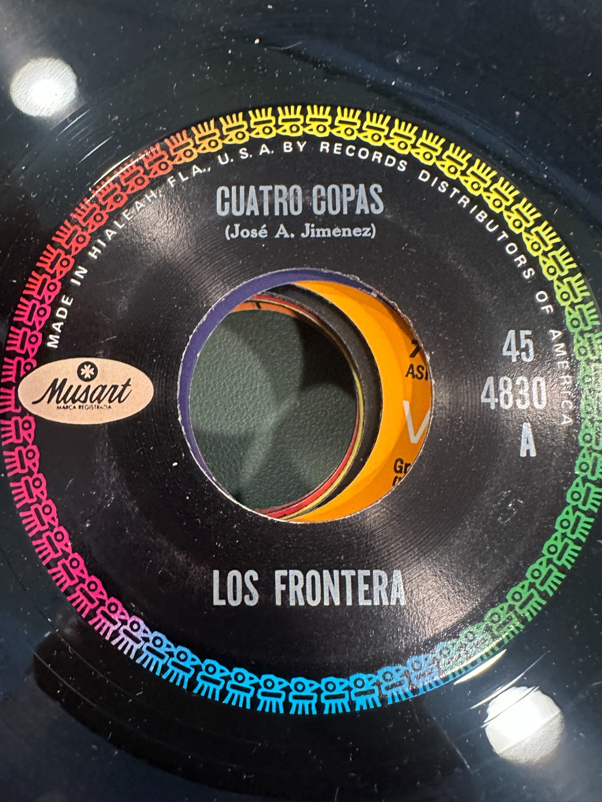 Latin 45 Mexican Oldies Musart Los Frontera Novia Querida Cuatro Copas VG+