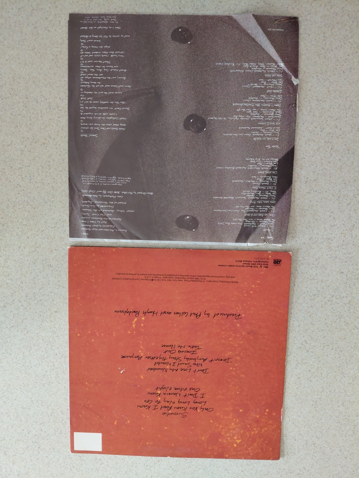 PHIL COLLINS- NO JACKET REQUIRED-1985 VINYL LP -Atlantic