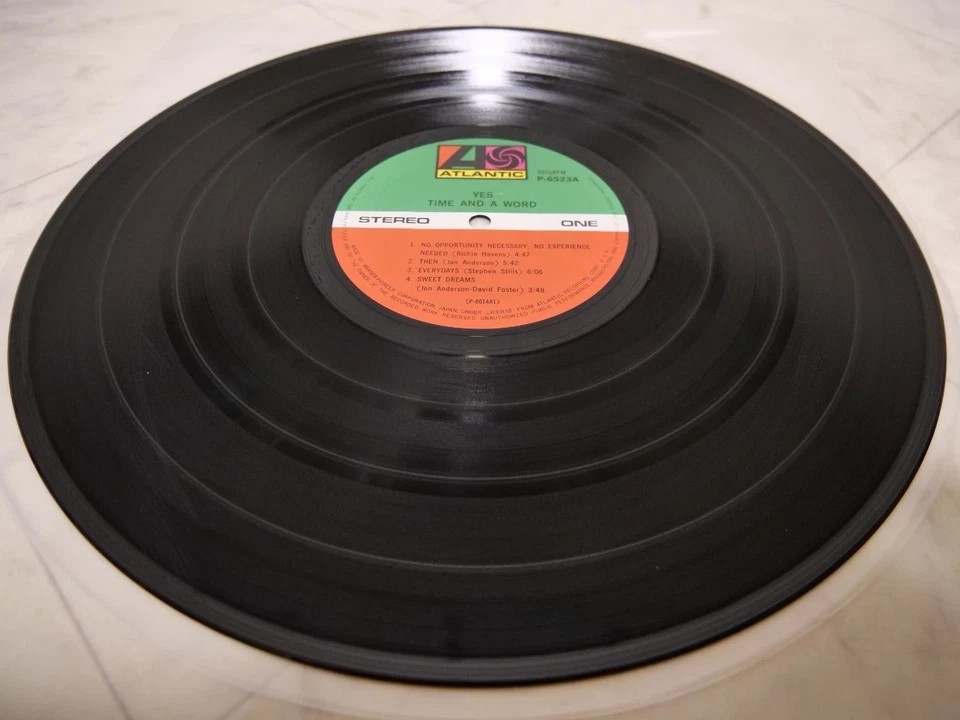 YES / TIME AND A WORD JAPAN ISSUE LP W/OBI, INSERT