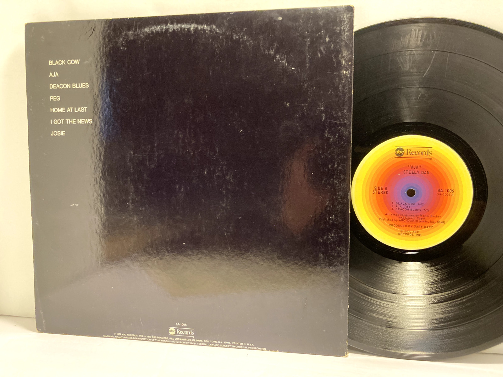 Steely Dan – Aja LP – ABC AA-1006 – Tested VG Vinyl – Gatefold 1977 OG Press