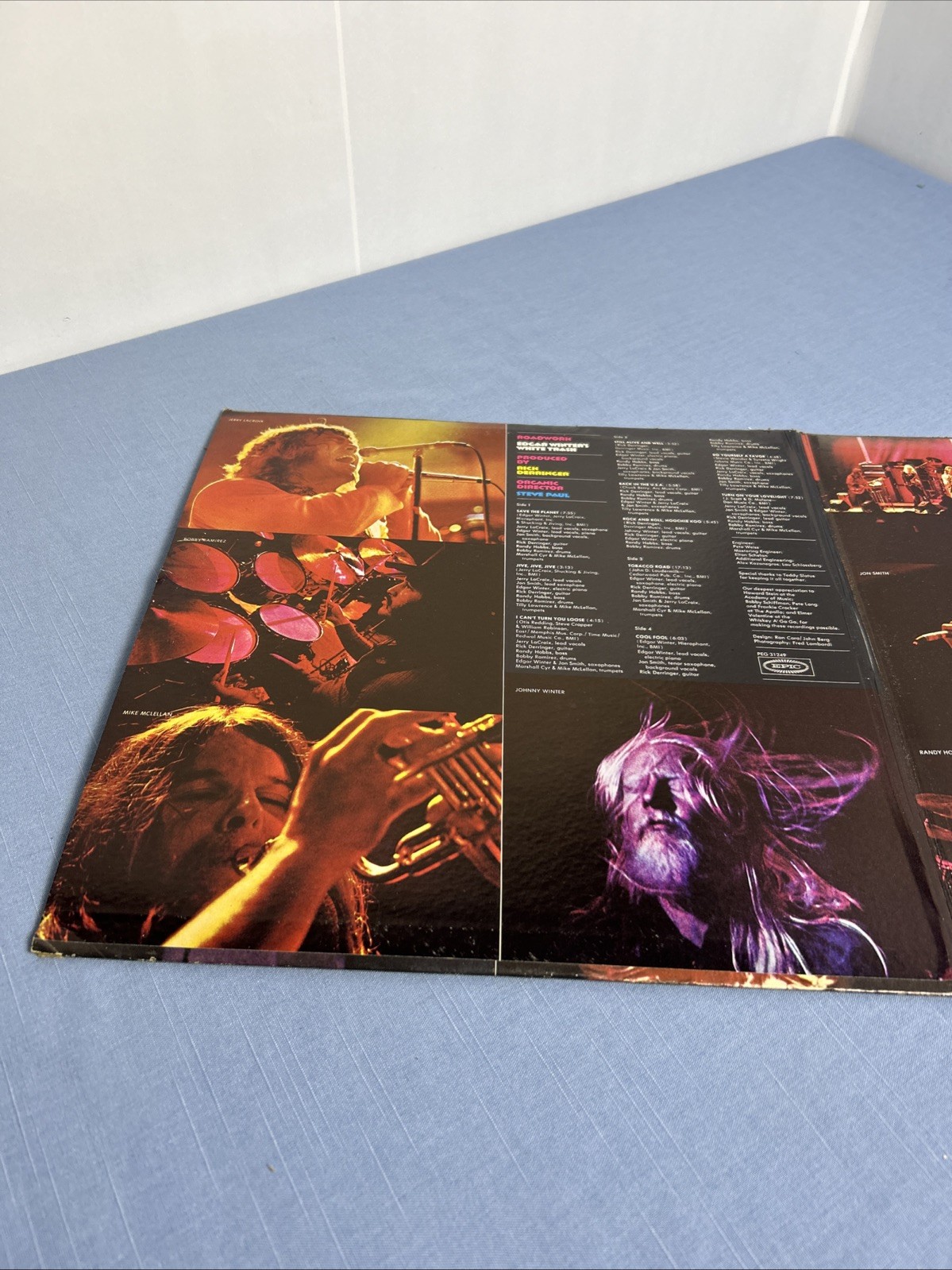 EDGAR WINTER’s WHITE TRASH – Roadwork 2xLP GATEFOLD Epic KEG 31249 HARD ROCK