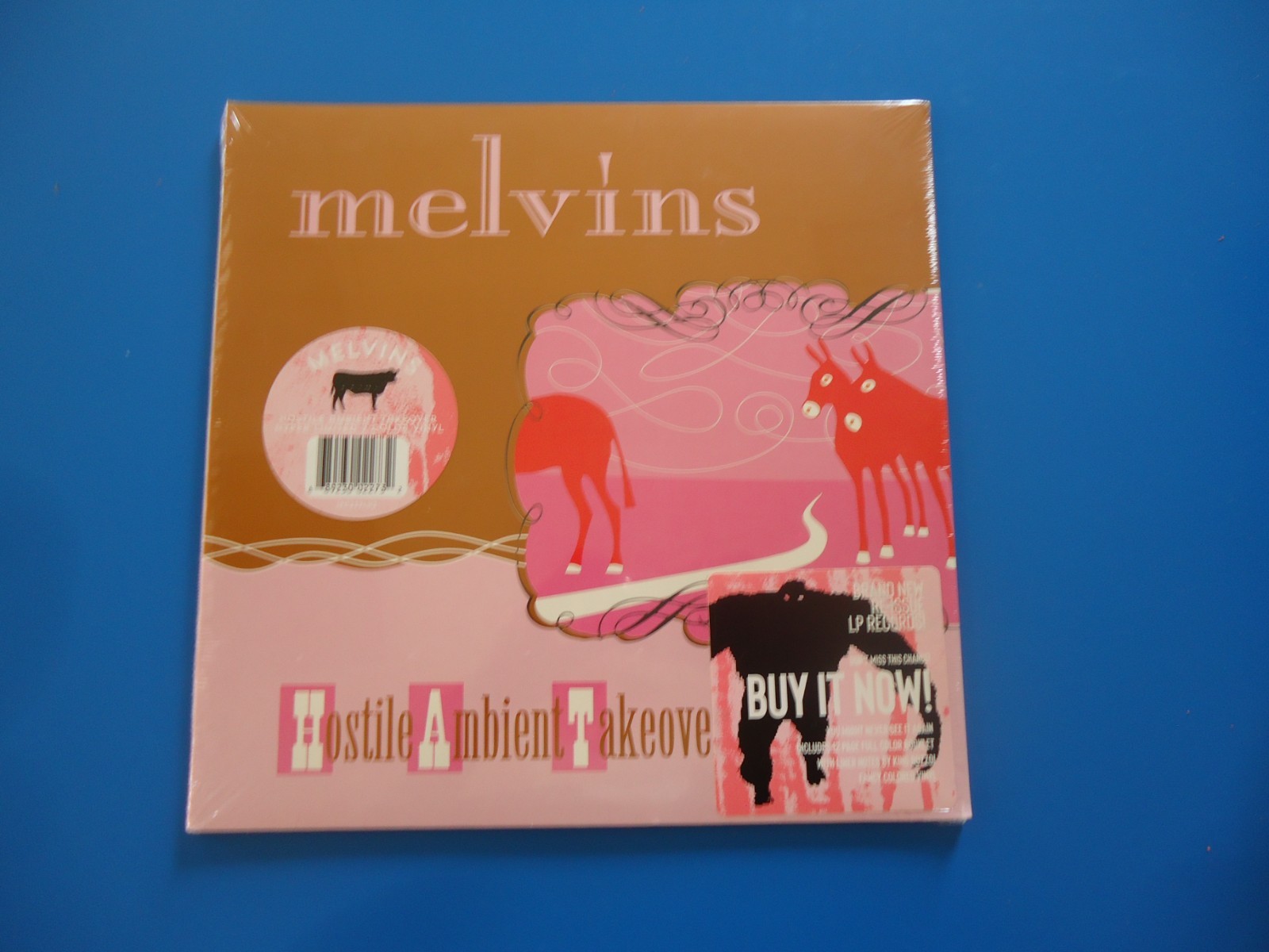 The Melvins Hostile Ambient Takeover LP 2021 NEW Shrink Wrap Tear Colored Vinyl