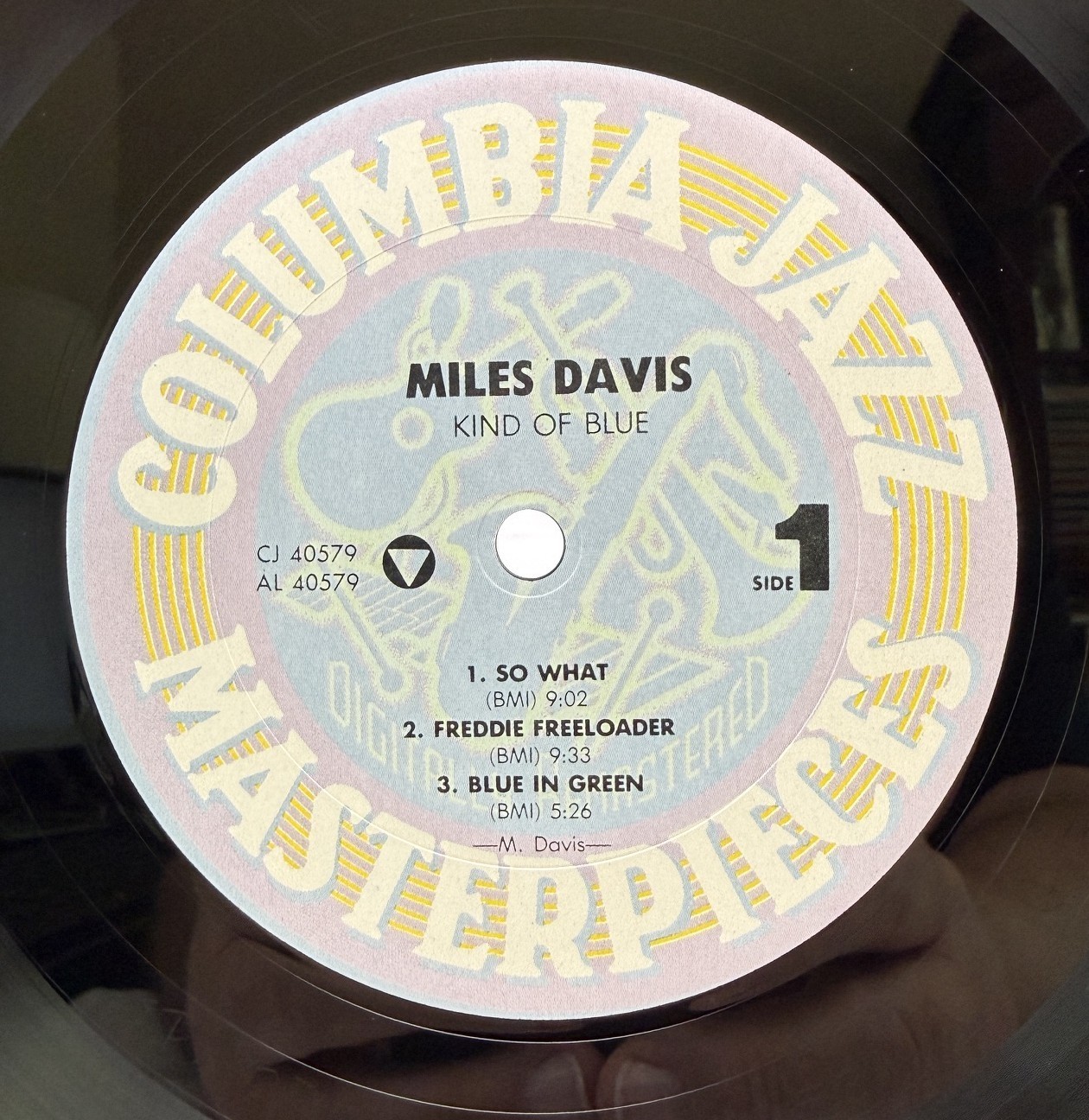 Miles Davis Kind Of Blue LP 1987 Columbia Jazz Masterpieces NM Vinyl Coltrane