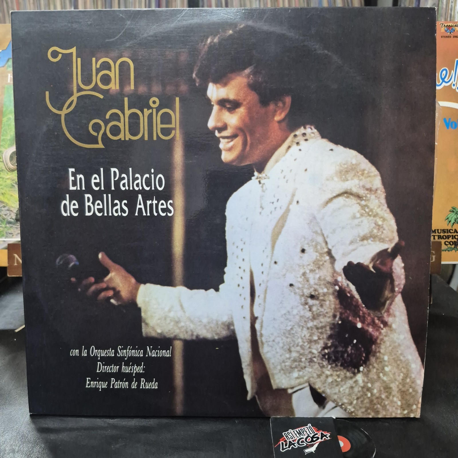Juan Gabriel ‎– En El Palacio De Bellas Artes – Ballad, Ranchera, 1990 (NM o M-)