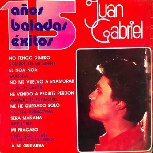 Juan Gabriel (SEE DETAILS) 15 Anos Baladas Exitos Limited Red Vinyl 2 LP NEW