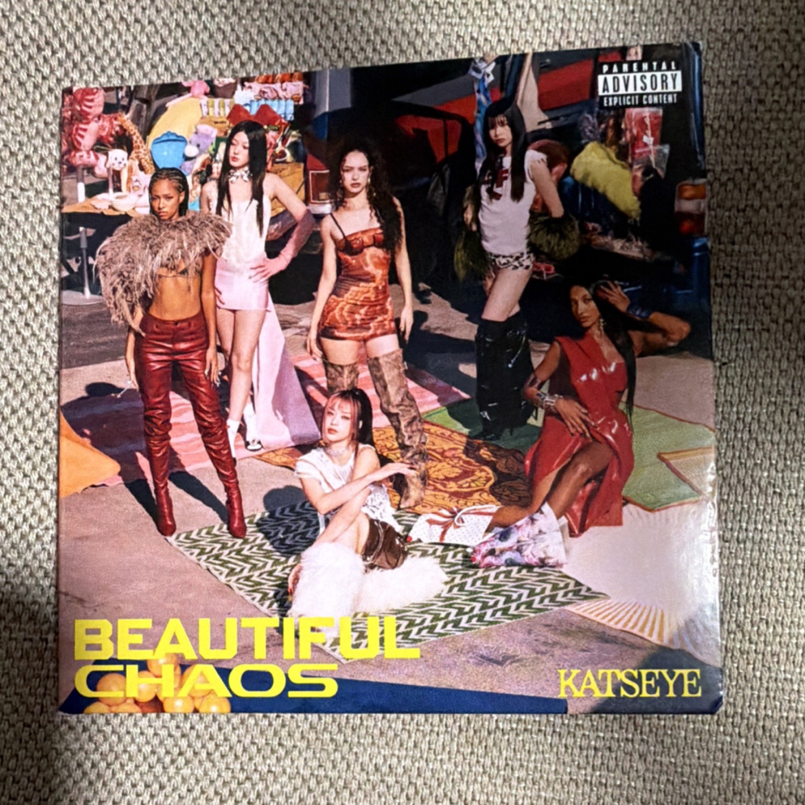 KATSEYE Beautiful Chaos Vinyl Record HYBE x Geffen 33 RPM