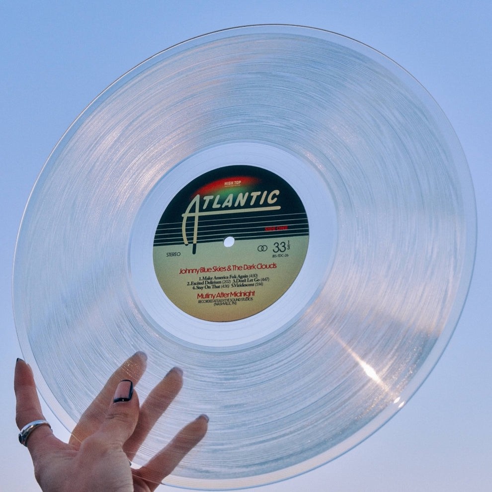 RARE!! Johnny Blue Skies – Mutiny After Midnight – Ultra Clear Vinyl LP