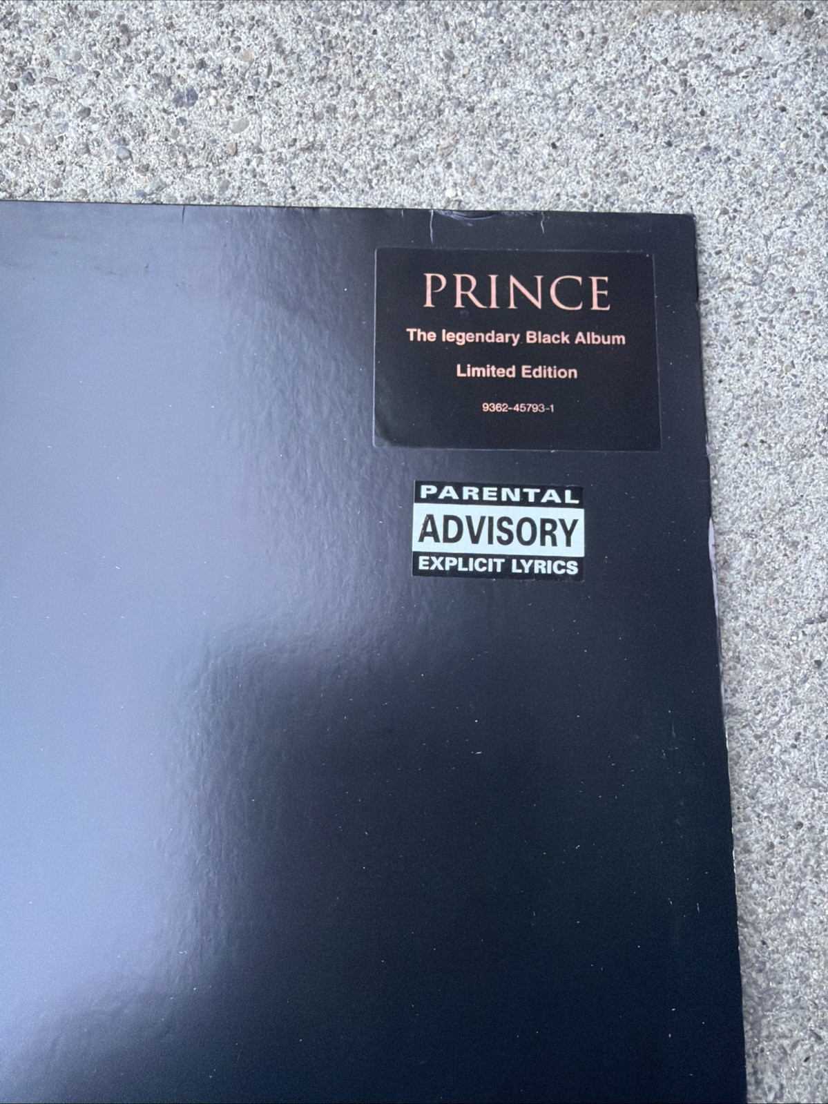 PRINCE Black Album LP WARNER BROTHERS Soul Funk R&B Rare Peach Color Text