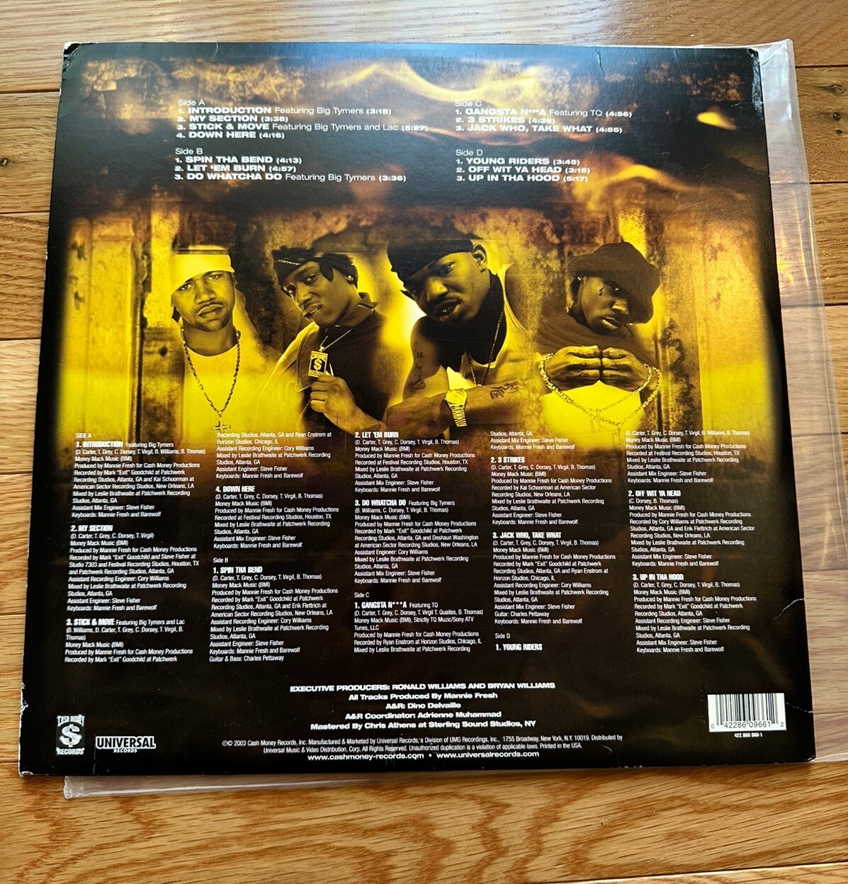 Hot Boys – Let ‘Em Burn (2LP, 2003, Lil Wayne, Turk, Juvenile, BG)
