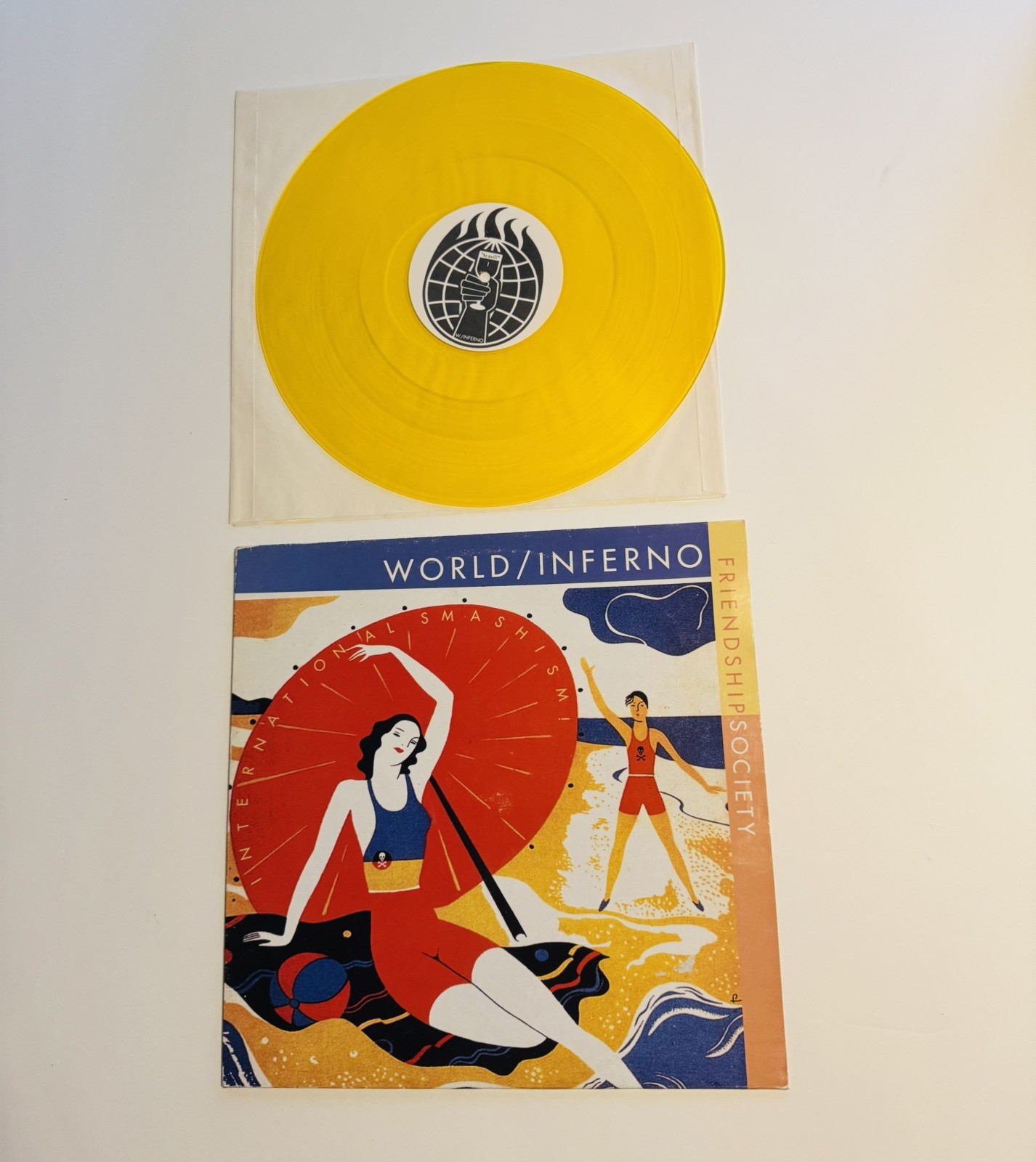 World/Inferno Friendshi Just The Best Party / yellow vinyl LP rare