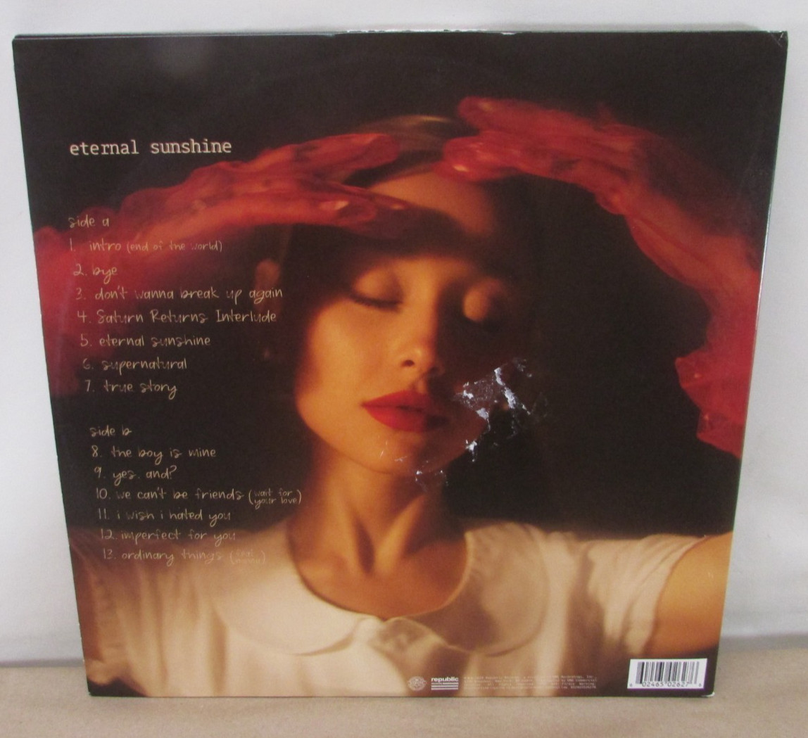 Ariana Grande Eternal Sunshine Ruby Red Vinyl LP Record 2024 Used VG+