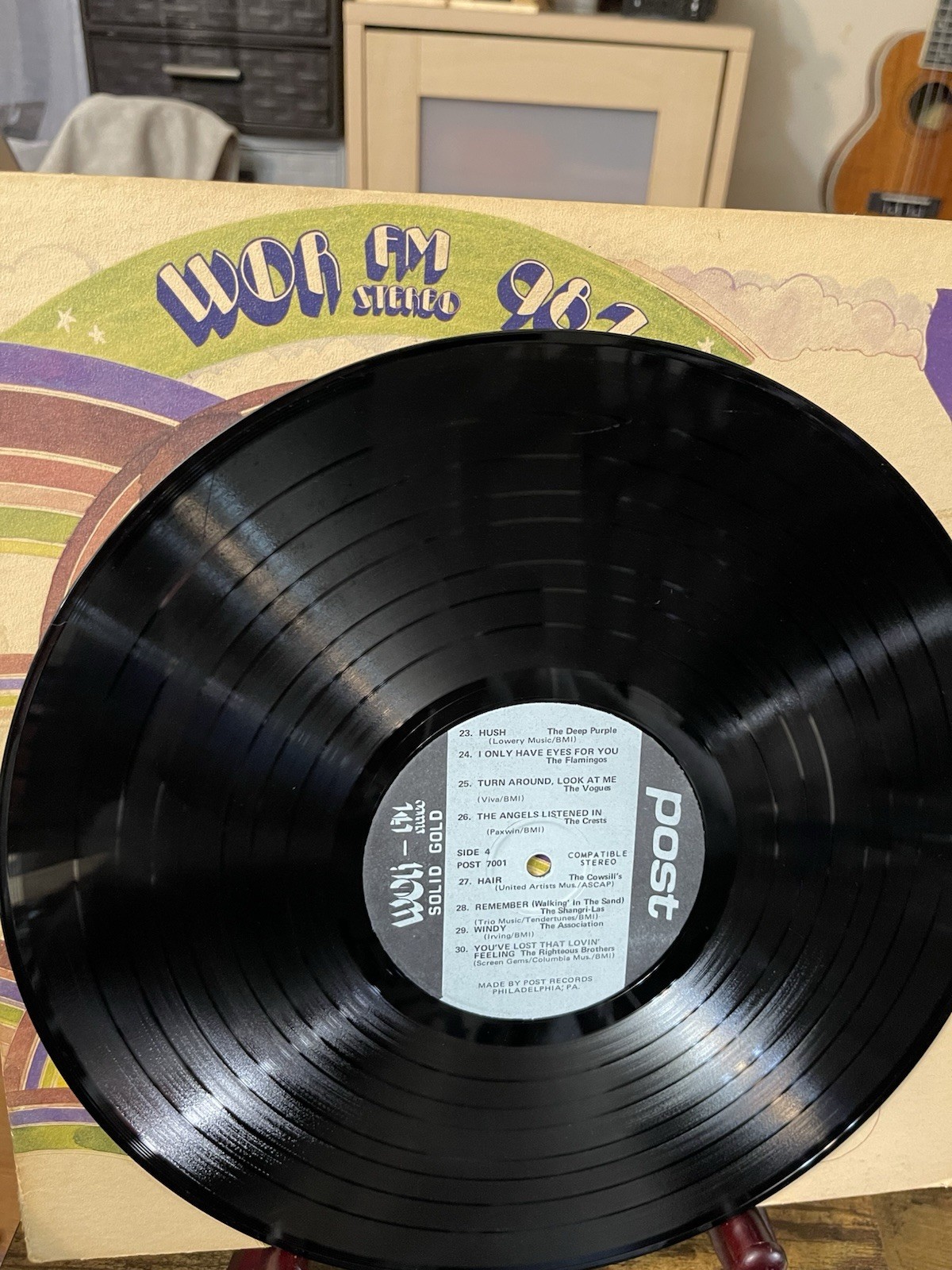 WOR FM STEREO 98.7 SOLID GOLD DOUBLE VINYL LP PACKED WITH SOLID GOLD HITS!