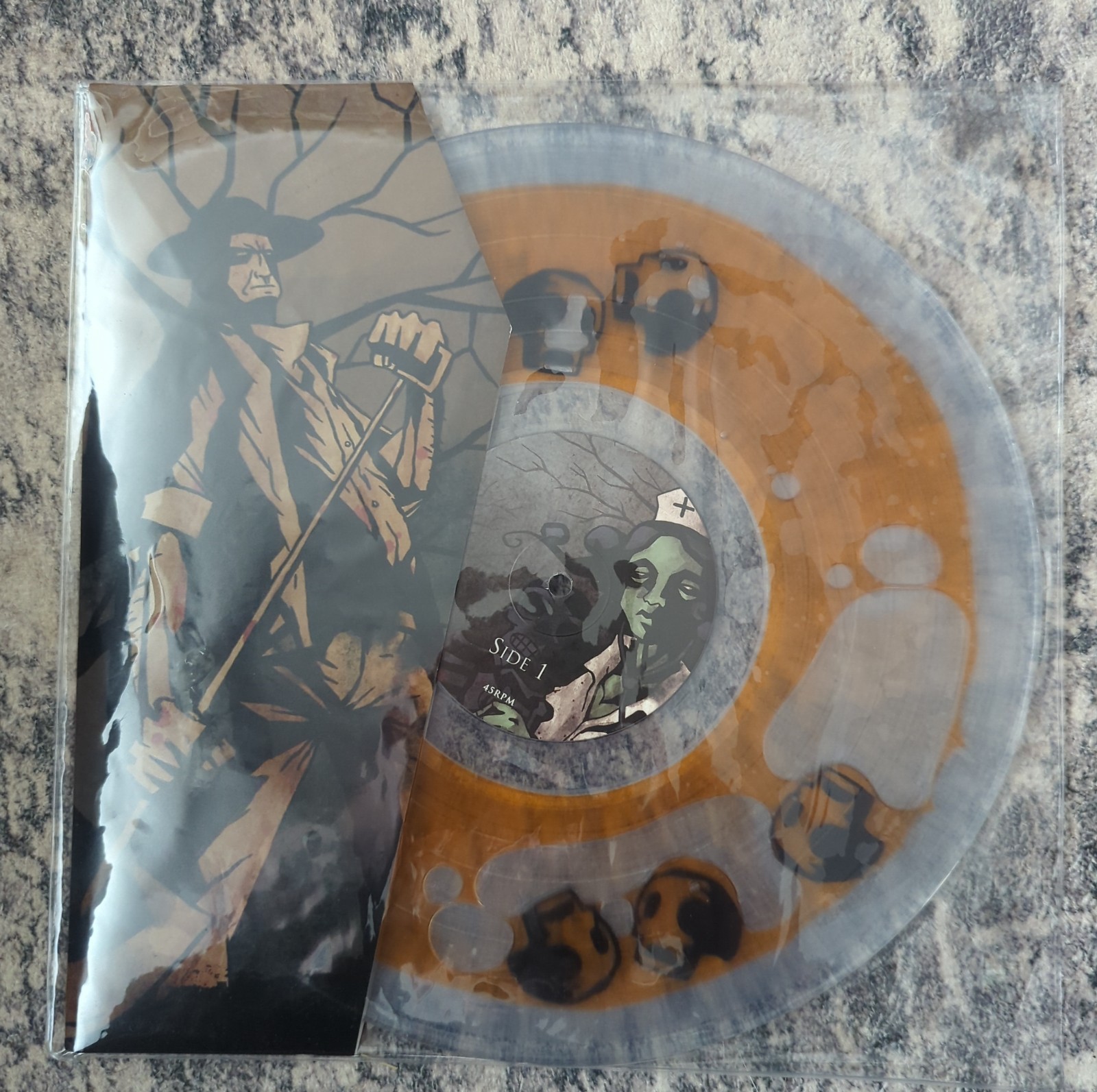 Comeback Kid Wake The Dead LP Orange Liquid w/ Black Skull Filled Vinyl #35/100