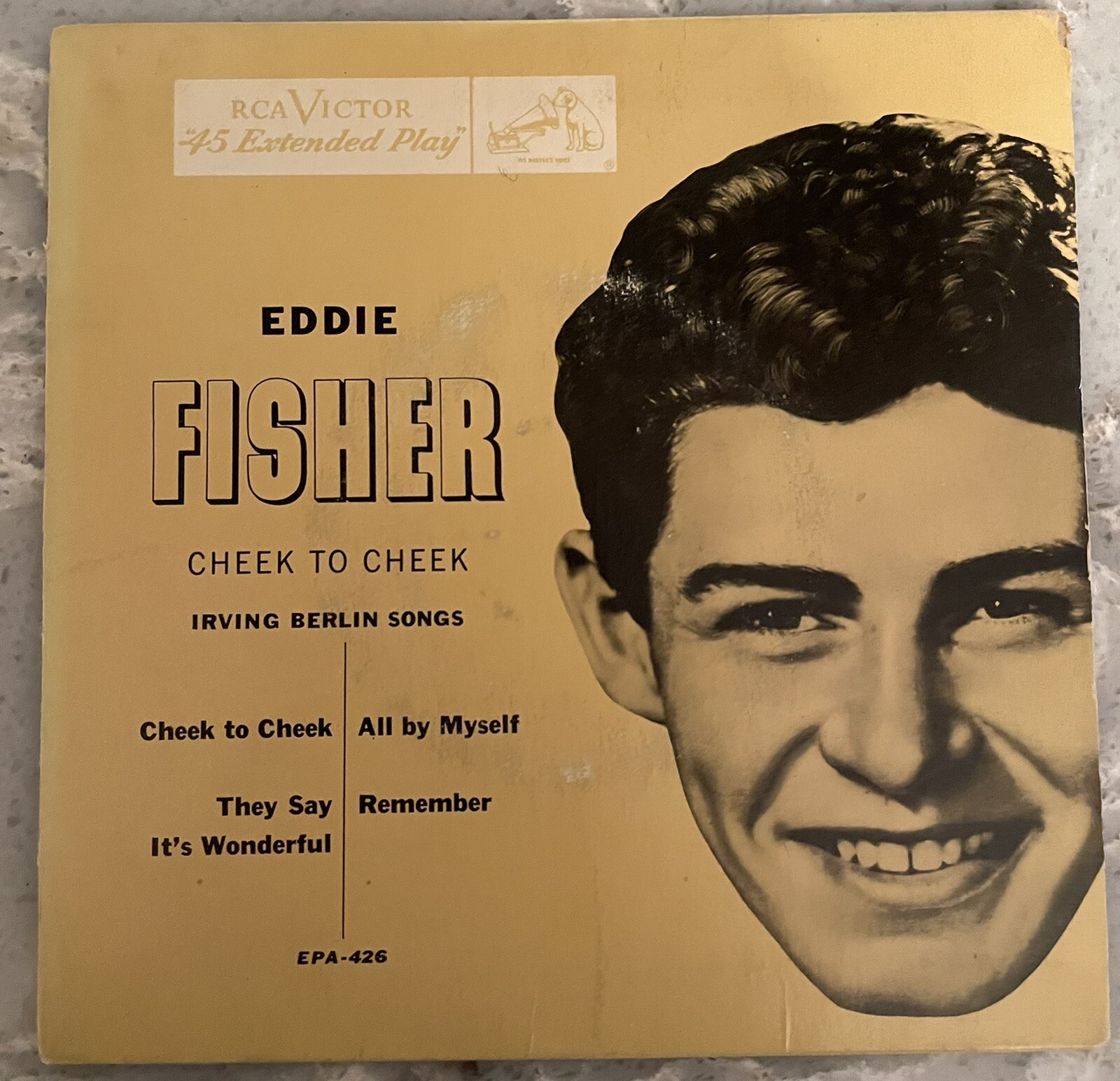 1950’s Cardboard 7″ Record Picture Covers ~ Lot of 5