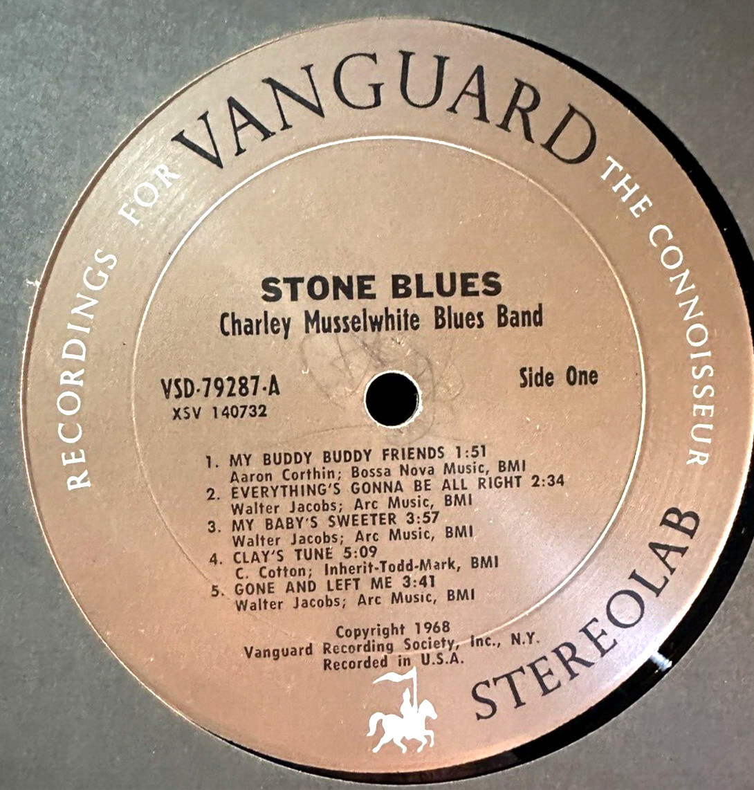Authentic Charley Musselwhite Blues Band / Stone Blues / Vanguard LP / Near Mint