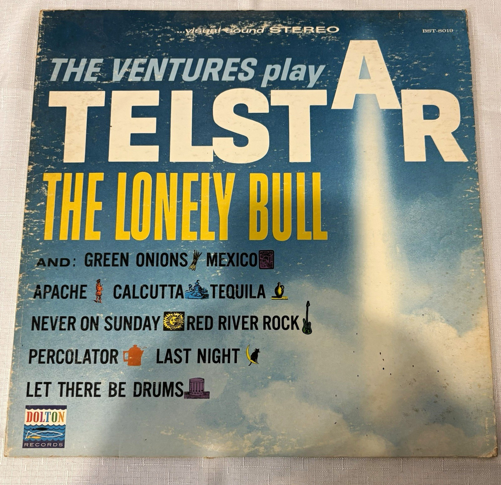 The Ventures Telstar The Lonely Bull 12″ Vinyl LP Stereo Dolton BST-8019
