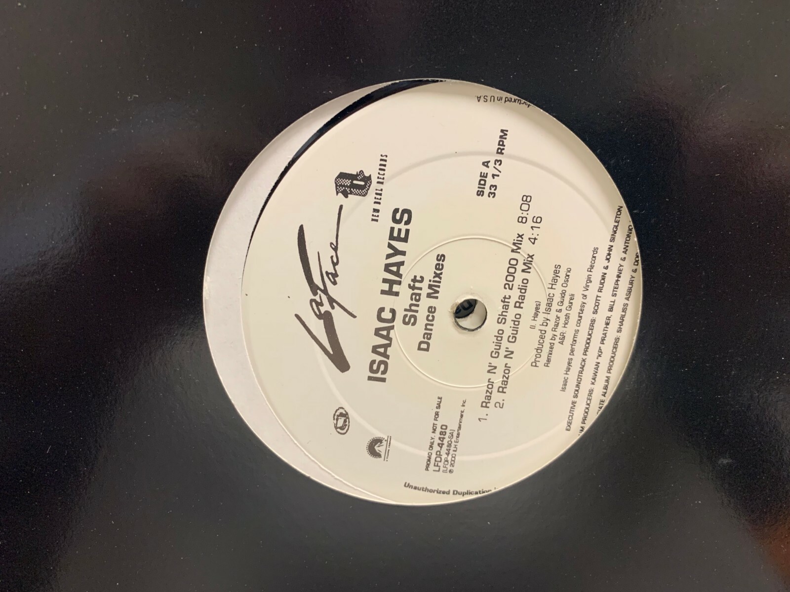 Isaac Hayes Shaft Dance Mixes 2X12″ 2000 La Face LPDP-4480 DJ PROMO UNPLAYED