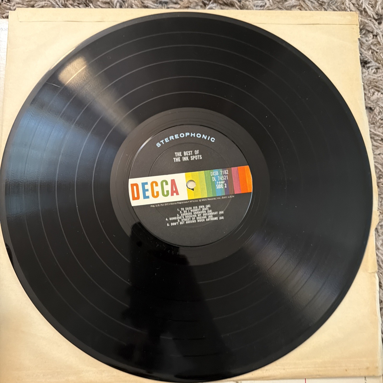 Decca Records The Best of The Ink Spots Vinyl 2 LP Stereo DXSB 7182 (pl47)