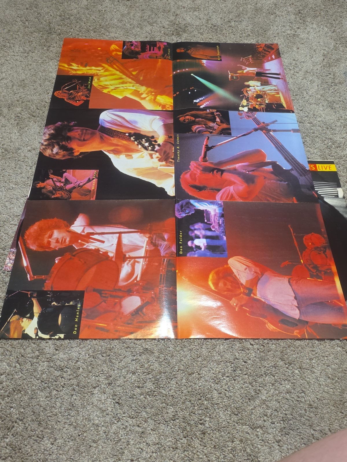 The Eagles Live 2-Record Set w/poster Vinyl Bb-705 1980