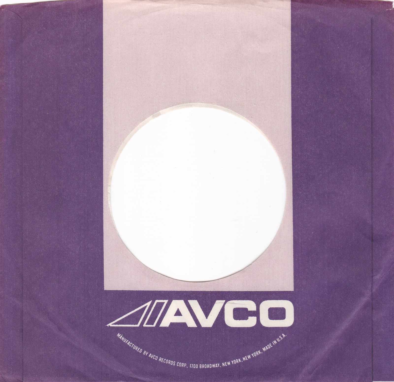 Mixed 2 Lot 70’S AVCO RECORDS LABEL 7″ 45 RPM Original Record Company Sleeves