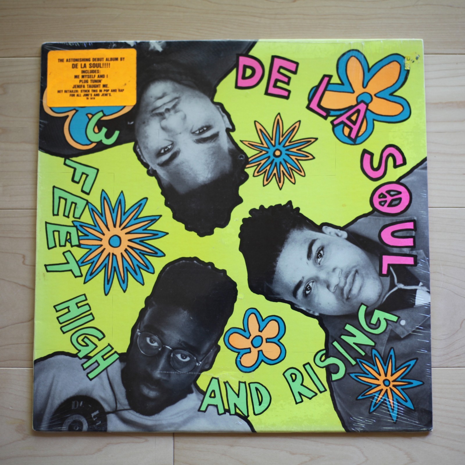 HOLY GRAIL!! *SEALED HYPE STICKER* DE LA SOUL 3 FEET HIGH AND RISING ORIGINAL LP