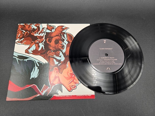 Amanda Palmer Vinyl Record 7″ Murder by Death 3 Men Hanging Another Year 45