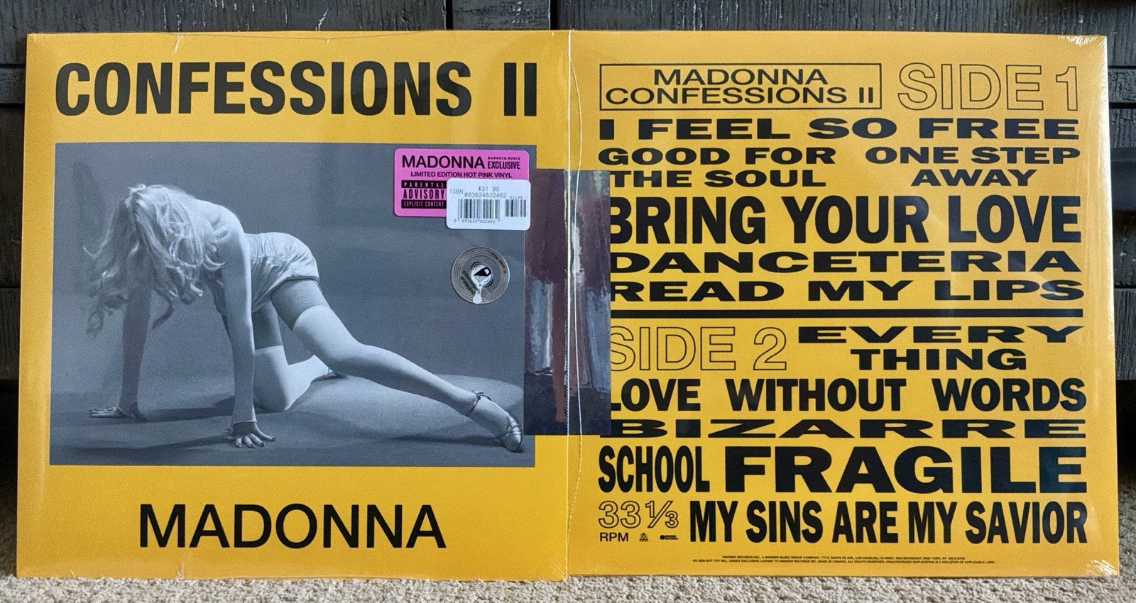 Madonna Confessions 2 Hot Pink Vinyl Sealed Mint New Hype