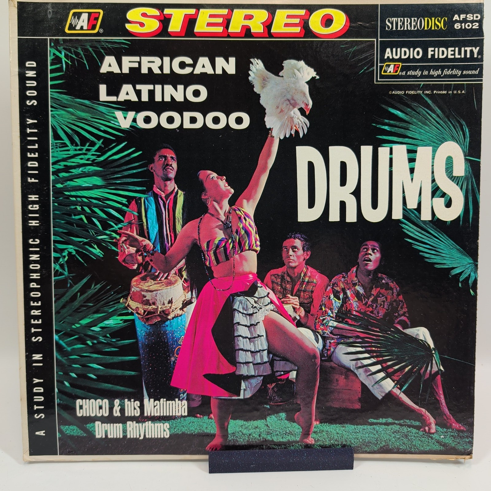 African Latino Voodoo Drums Choco & His Malimba Drum Rhythms LP Vinyl AFSD 6102