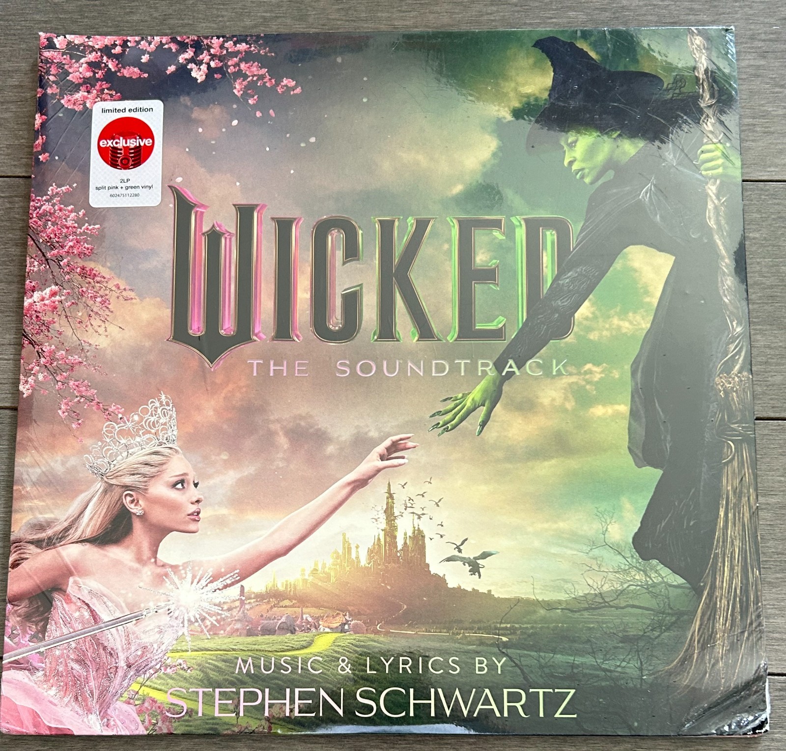 Wicked: For Good The Soundtrack Split Pink + Green Vinyl Various Artists NEW 🚚✅