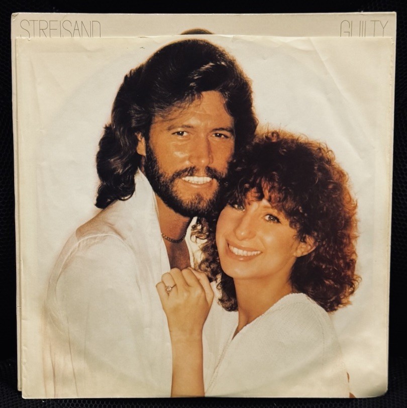 BARBRA STREISAND-GUILTY (1980) Columbia (FC 36750) WHITE LABEL PROMO OIS TESTED