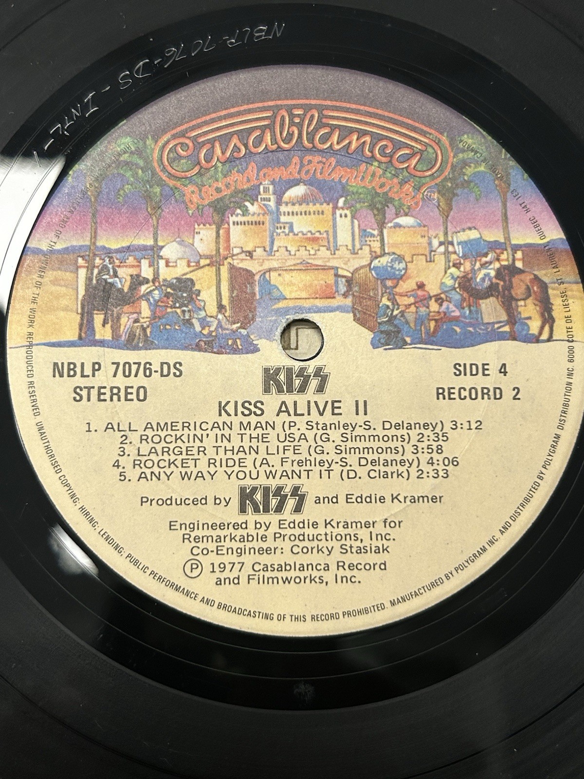Alive II 2xLP by Kiss vinyl 1977 VG NBLP7076-2 Casablanca Records
