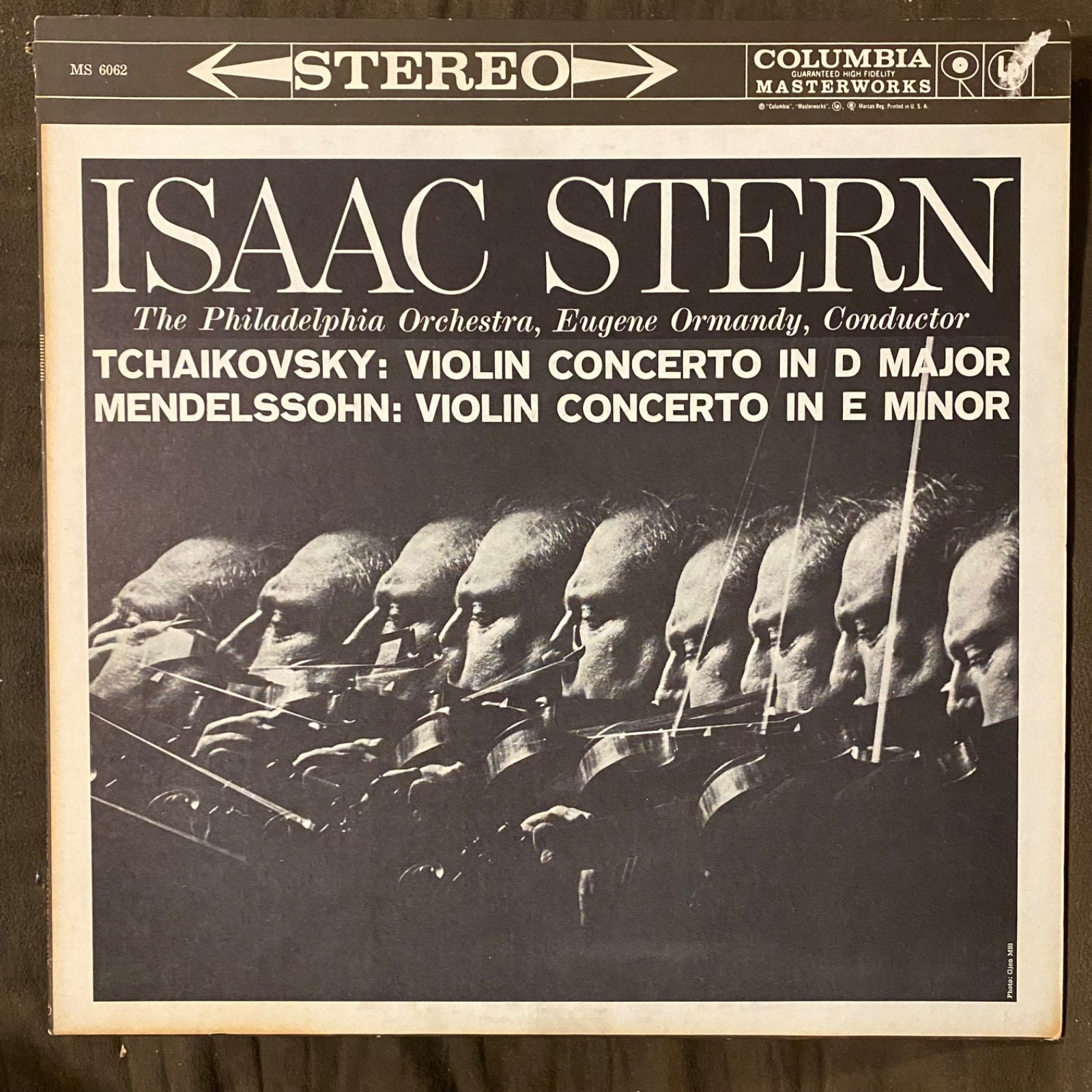 ISAAC STERN Tchaikovsky & Mendelssohn Violin Concertos 1959 6-Eye Columbia LP NM