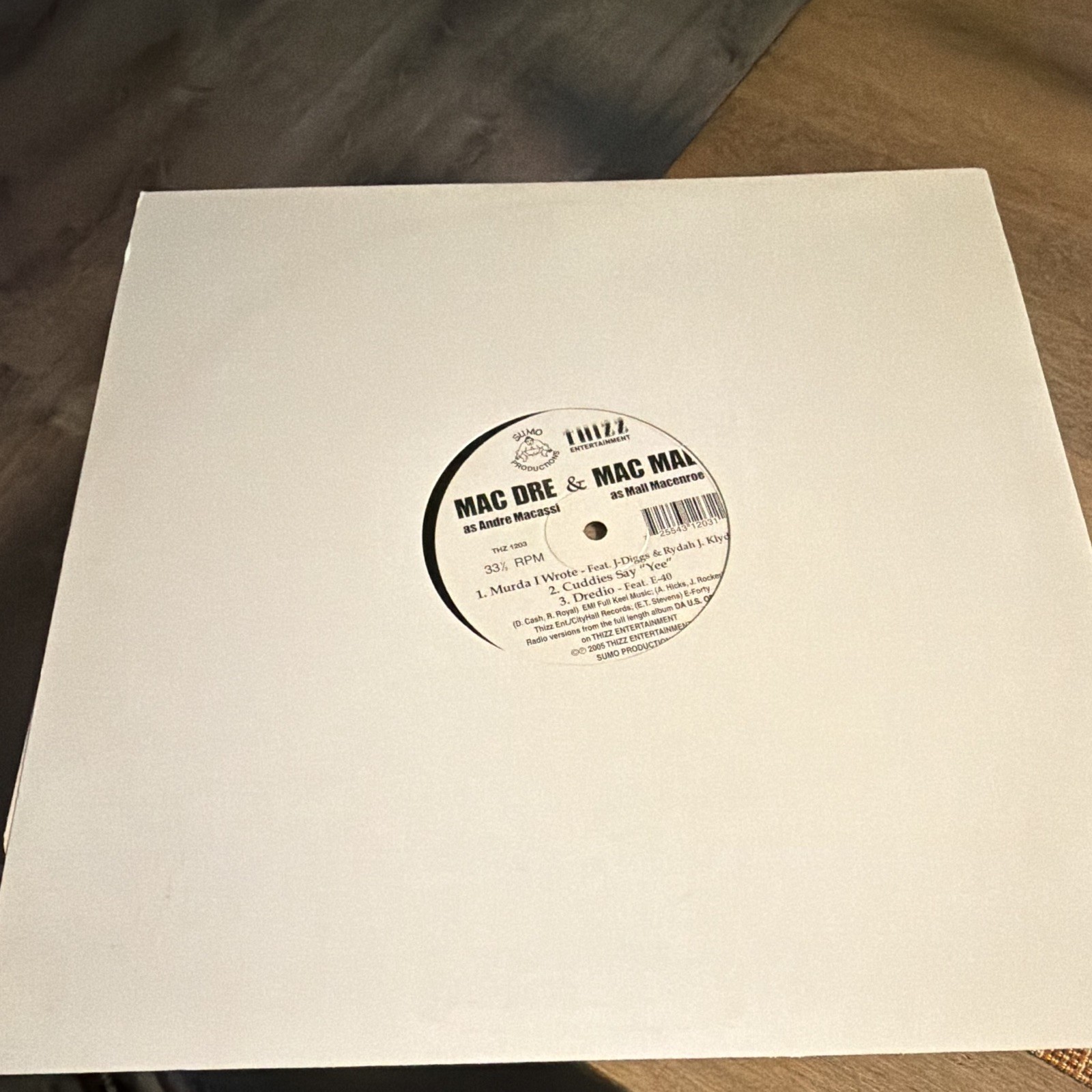 Mac Dre & Mac Mall – Mac Dre & Mac Mall LP 12″ 33 RPM Black Vinyl THIZ 1203